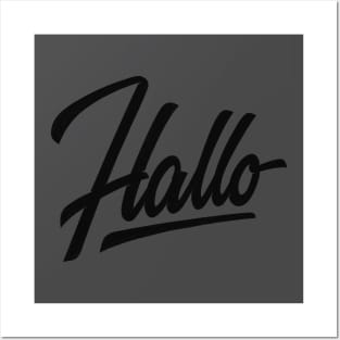 Hallo_ Blk Posters and Art